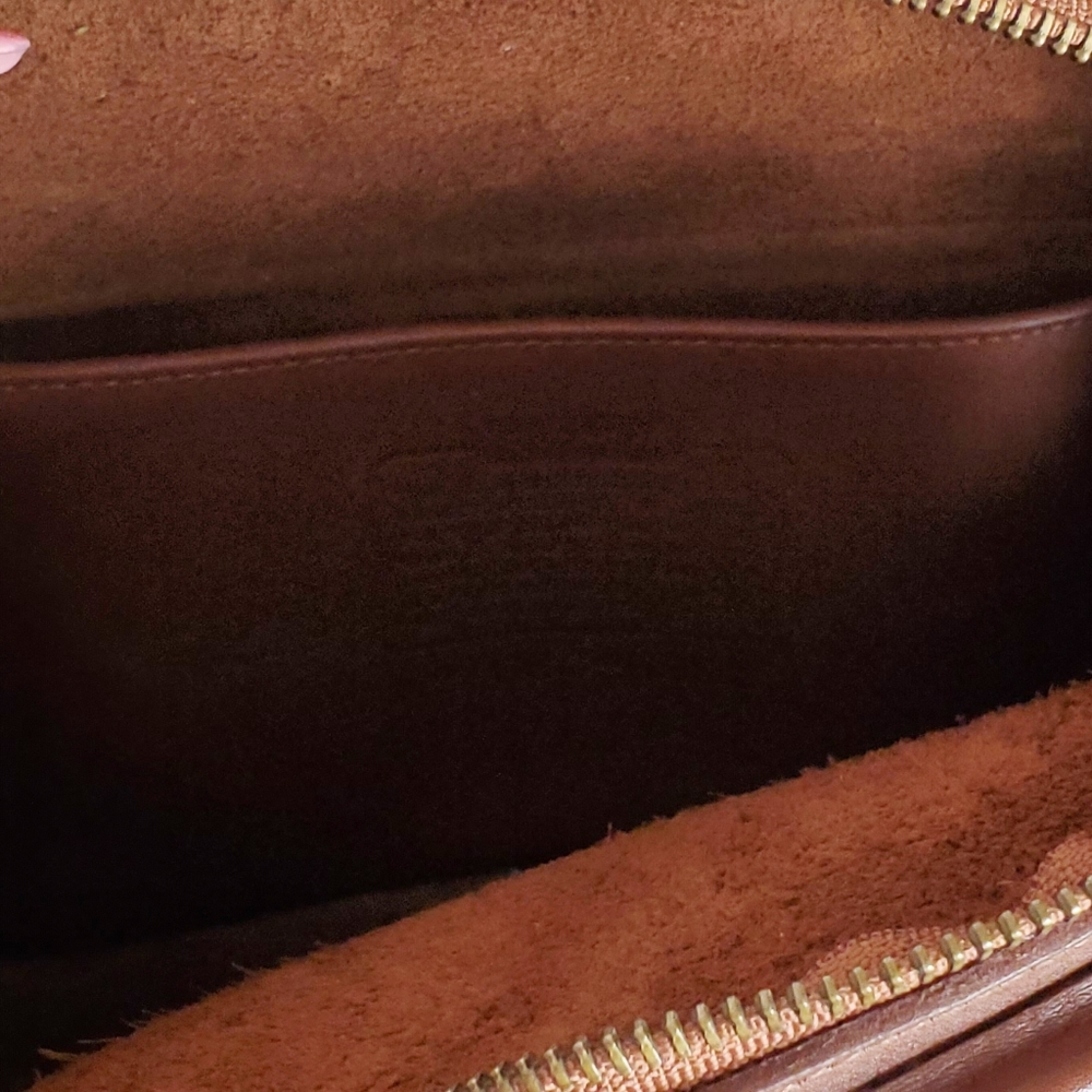 Vintage coach G6C-9991 leather lunch bag shoulder bag handbag brown - Picture 15 of 16